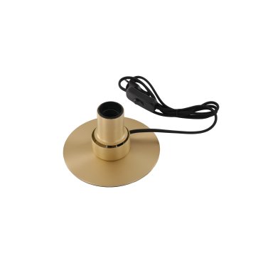 Artdelight Disk - Tischleuchte - Ø 10 x 13,2 cm - matt gold