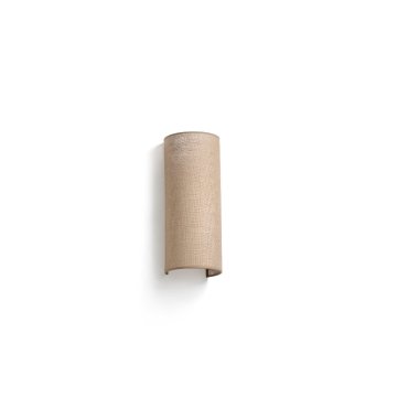 Faro Otton lang &amp; rund - Wandleuchte - 12,5 x 14,8 x 37 cm - Jute