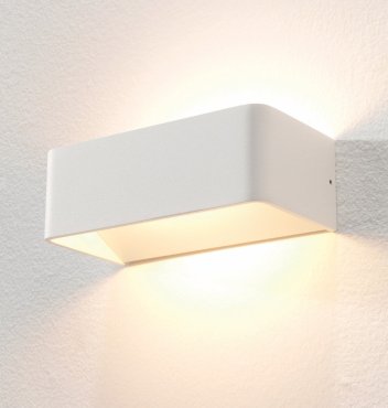 Artdelight Mainz - Wandleuchte - 20 x 10 x 7 cm - 2 x 3W dimmbare LED inkl - weiß