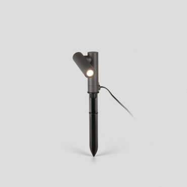 Faro Spy-1 - Bodenstrahler auf Erdspieß - Ø 4 x 12 x 39,5 cm - 6W LED inkl. - IP65 - dunkelgrau