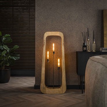 Vico Bray - Stehleuchte - 120 cm - braun