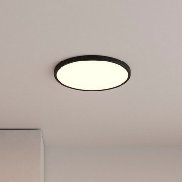 Nordlux Oja Smart - Deckenleuchte - Ø 42 x 2,3 cm - 20W - Dimmfunktion über App - 2700-6500K - schwarz