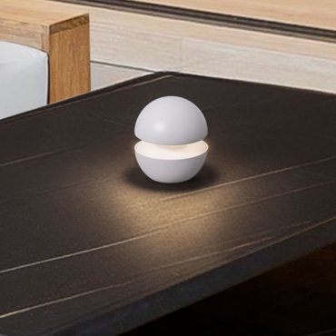 Nova Luce Puk - tragbare wiederaufladbare Lichtquelle - Ø 10 x 11,4 cm - 2W dimmbare LED inkl. - IP54 - Sand Weiß