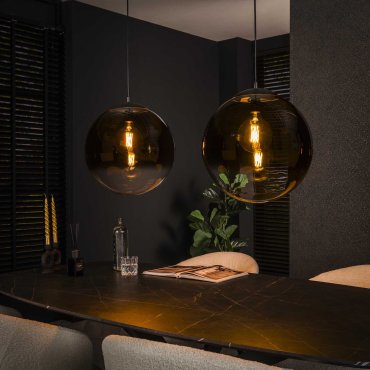 Vico Bubble Shaded XL - Hängeleuchte - 110 x 40 x 150 cm - schwarz