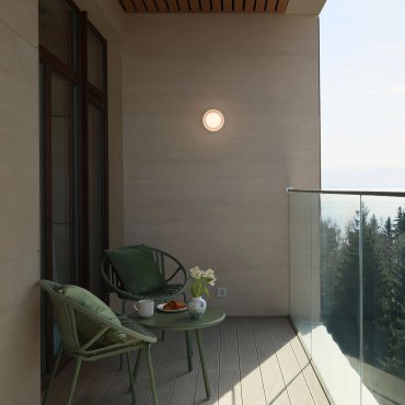 Nova Luce Pollux - Außenwandleuchte - Ø 13,4 x 8,6 cm - 8W dimmbare LED inkl. - IP65 - sandweiß