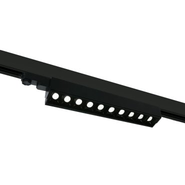 ONE Light Adjustable LED Linear Track Light - Stromschienenstrahler - 3-Phasen-Schienensystem - 58 x 6 x 8 cm - 10 x 5W LED inkl. - schwarz - weiße Lichtfarbe