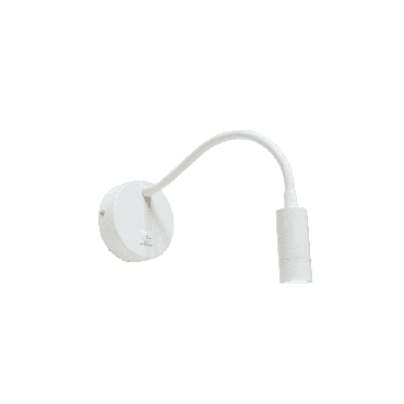 Artdelight Flexi-C - Wandleuchte mit Schalter - Ø 10 x 34 cm - 3W LED inkl. - weiß