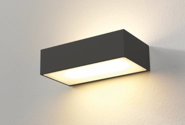 Artdelight Eindhoven150 - Wandleuchte - 18,2 x 10 x 5 cm - 2 x 8W dimmbare LED inkl - IP54 - schwarz