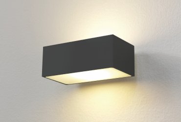 Artdelight Eindhoven100 - Wandleuchte - 13 x 8,2 x 5 cm - 2 x 5W dimmbare LED inkl - IP54 - schwarz