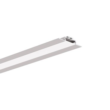 Klus Opac-30 - LED-Einbauprofil - 5,2 cm breit mit 2,1 cm Fensterbreite - silber eloxiert