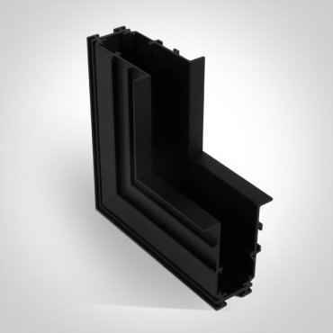 ONE Light Magnetschienensystem MIDI - vertikales Eckeinbau-Profil - 11 x 4,4 x 6,8 cm - schwarz