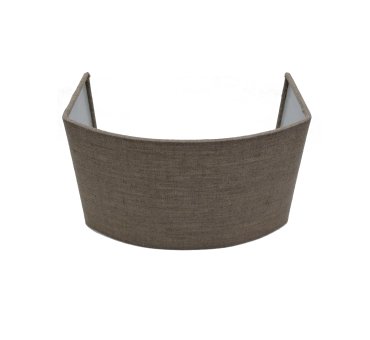 Artdelight - lampenschirm für wandleuchte - 25 x 15 x 15 cm - grau