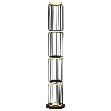 Searchlight Circolo - Stehleuchte - Ø 22 x 117 cm - 35W LED inkl. - schwarz und weiß