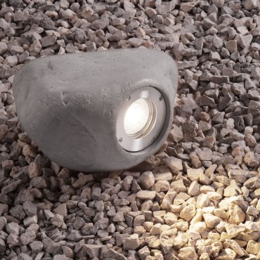 Nova Luce Petra - Gartenpfosten - 20 x 12 x 14 cm - IP65 - grau