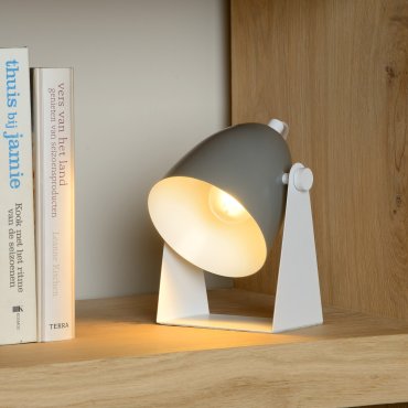 Lucide Chago - Tischleuchte - 19 cm - grau