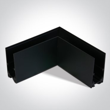 ONE Light Magnetschienensystem MIDI - horizontales Aufputz-Winkelprofil - 11 x 2,7 x 5,5 cm - schwarz