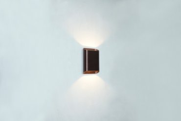 Artdelight Diaz Small - Wandleuchte - 4 x 10 x 15 cm - 2 x 3W LED inkl. - IP54 - gebürstete Bronze