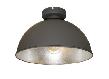 Artdelight Curve - Deckenleuchte - Ø 31 x 20 cm - grau und silber