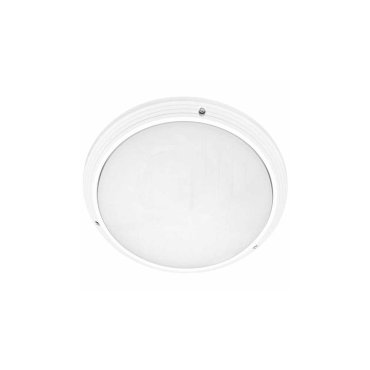 Artdelight Ivela - Badezimmer-Deckenleuchte - Ø 27 x 9,1 cm - IP65 - weiß