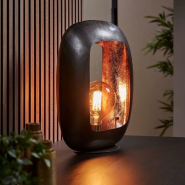 Vico Shape XL - Tischleuchte - 34 x 11 x 44 cm - Schwarz Nickel