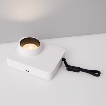 Nova Luce Kedros - wiederaufladbare Tischleuchte -  14 x 11 x 5 cm - 3W dimmbar LED inkl. - weiß
