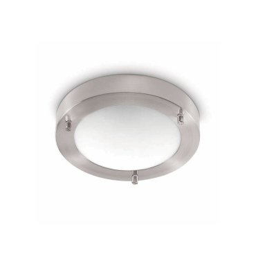 Artdelight Yuca - Badezimmer-Deckenleuchte - Ø 18 x 5 cm - 10W LED inkl. - IP44 - Stahl matt