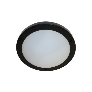 Artdelight Yuca - Badezimmer-Deckenleuchte - Ø 30 cm - IP44 - schwarz