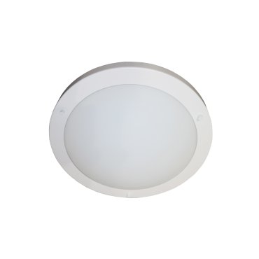 Artdelight Yuca - Deckenleuchte für Badezimmer - Ø 30 x 8 cm - 12W LED inkl. - IP44 - weiß