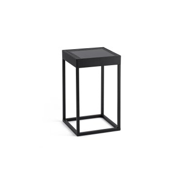 Faro Kasp - tragbare Solarlampe - 18,4 x 18,4 x 50 cm - 2W LED inkl. - IP65 - mattschwarz