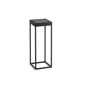 Faro Kasp - tragbare Solarlampe - 18,4 x 18,4 x 30 cm - 2W LED inkl. - IP65 - mattschwarz
