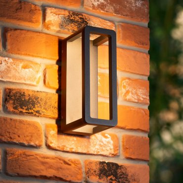 Lucide Narvik - Wandleuchte - 12,5 x 8,6 x 23 cm - 9,2W LED inkl - IP65 - schwarz