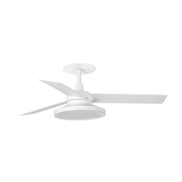 Faro Rudder Tak 3 S - Deckenventilator mit Licht und Einbaufassung - Ø 106 cm - matt weiß - 2700K
