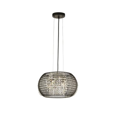 Searchlight Cage - Pendelleuchte - Ø 35 x 150 cm - mattschwarz