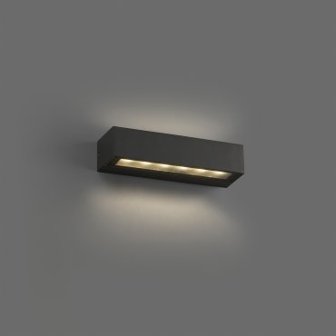 Faro Doro - Wandleuchte - 22 x 7 x 4,8 cm - 13W LED inkl. - IP65 - dunkelgrau