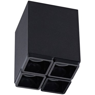 VK Lighting Kyvos - Aufbaustrahler - 6,05 x 6,05 x 8 cm - 8W LED inkl - schwarz