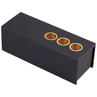VK Lighting Tetra - Decken-/Wandleuchte - 13,2 x 4,4 x 4,8 cm - 6W LED inkl - schwarz