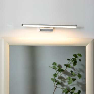 Lucide Onno - Spiegelbeleuchtung Bad - 40 cm - 8W LED inkl - IP44 - Chrom matt