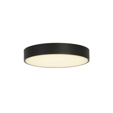 Searchlight Palma - Deckenleuchte - Ø 25 x 4 cm - 12W LED inkl. - schwarz und opal
