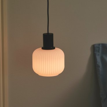 Nordlux Milford - Pendelleuchte - Ø 15 x 228,8 cm - schwarz mit weiß