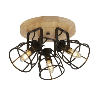 Searchlight Vision - Deckenleuchte - Ø 38 x 23 cm - mattschwarz