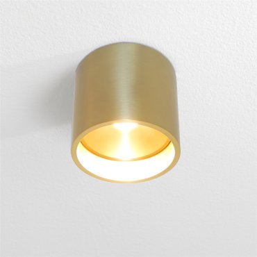 Artdelight Orleans - Deckenleuchte - Ø 11 x 10 cm - 7W dimmbare LED inkl - Gold gebürstet