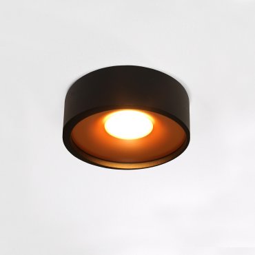 Artdelight Orlando - Deckenleuchte - Ø 14 x 5 cm - 10W dimmbare LED inkl - schwarz und gold