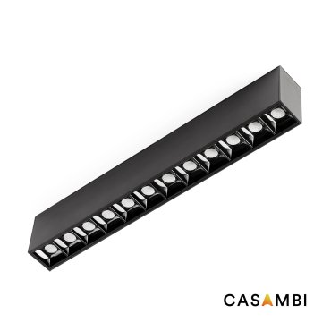 Faro Neso Point-12 - Leuchte für Magnetschiene - 32 x 1,3 x 2,2 cm - 16W CASAMBI dimmbare LED warmweiß (3000K) inkl. - schwarz