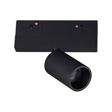 AUSSTELLUNGSSTÜCK - VK Lighting Kona - Magnetisches Schienensystem - Schienenstrahler - 13,9 x 4,5 x 12,6 cm - 7W LED inkl. - 1-10V dimmbar - schwarz