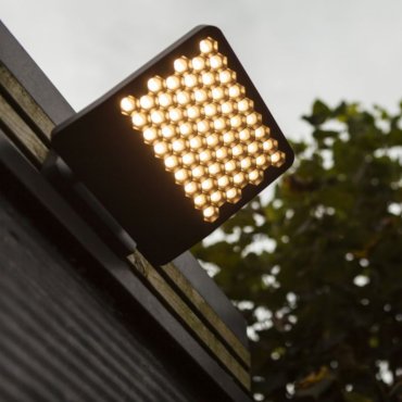 Lutec Atlantis - Strahler - 22,2 x 20,1 x 10,8 cm - 24W LED inkl. - 4000K - IP54 - dunkelgrau