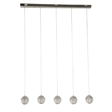 Searchlight Allure - Pendelleuchte - 100 x 150 cm - 21W dimmbare LED inkl - chrom und transparent