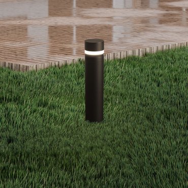 Nova Luce Airy - Gartenpfosten - Ø 14,5 x 65 cm - 8W LED inkl. - IP65 - Sand schwarz