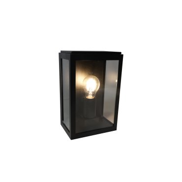 Artdelight Rowin - Wandleuchte - 16 x 11 x 25,2 cm - IP44 - schwarz
