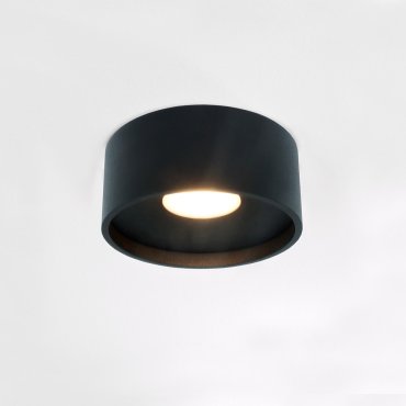 Artdelight Oran - Deckenleuchte - Ø 12 x 5 cm - 10W dimmbare LED inkl. - IP54 - schwarz