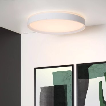 Lucide Nuria - Deckenleuchte - Ø 50 x 7,5 cm - 36W LED inkl. - 3 Stufen dimmbar - weiß